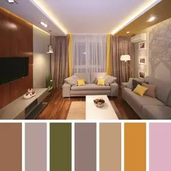Design project of a living room 14 sq m