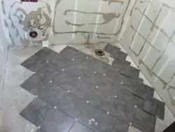 Tiles On The Bathtub Floor Photo