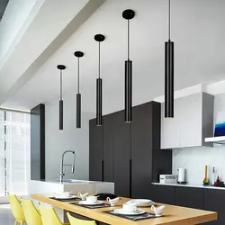 Pendant Ceiling Lamps In The Kitchen Interior