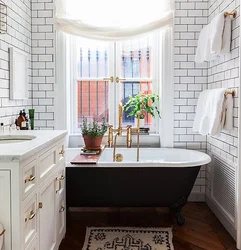2 by 2 bathroom design with window