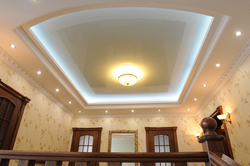 Plasterboard ceiling for living room figured Muslim photo design
