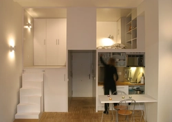 How to make a room from a kitchen in a one-room apartment photo