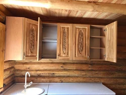 Kitchen made of wood with your own photos