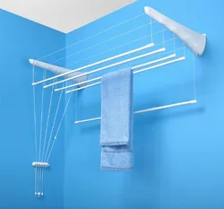 Clothes Hangers In The Bathroom Photo