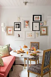 Hang photos in the kitchen