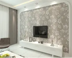 Beautiful Light Wallpaper For The Living Room Photo