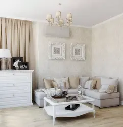 Beautiful light wallpaper for the living room photo