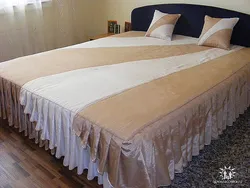 Sew a bedspread for the bedroom photo