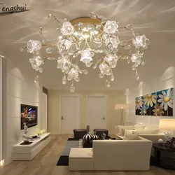 Living room chandelier lighting design
