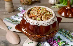 Old russian cuisine photo