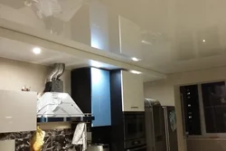 Photo of suspended ceilings in the kitchen gloss