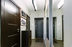 Фото прихожих в коридоре дизайн с темными дверями