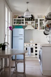 How to install a refrigerator in a small kitchen with your own photos