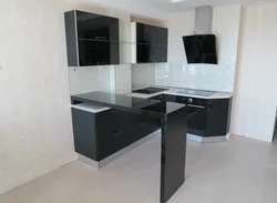 Kitchen Design Black With Bar Counter