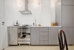 Kitchen Without Upper Cabinets Gray Design