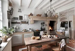 Living room kitchen design with stove