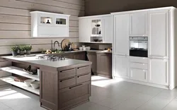 Kitchen With Wooden Furniture Photo