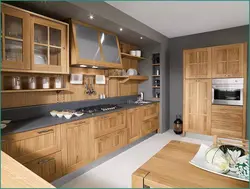 Kitchen With Wooden Furniture Photo