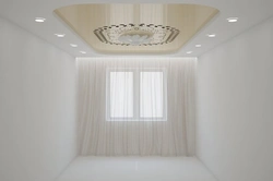 Ceiling in the living room single-level design