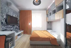 Дызайн спальні 2 3 м