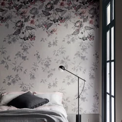 Bedroom design with non-woven wallpaper