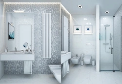 Bath design in silver