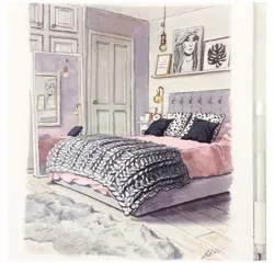 Спальня фото интерьер рисунок