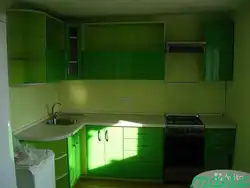 Photo Of A Green Kitchen In Khrushchev