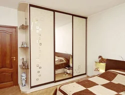 Wardrobe in the bedroom two doors photo