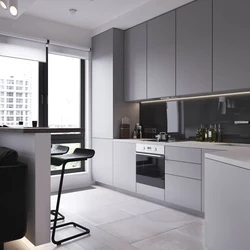 Kitchen White With Gray Photo Modern