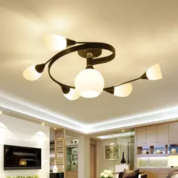 Ceiling Chandeliers For The Kitchen In The Interior Photo