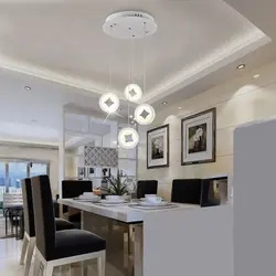 Ceiling Chandeliers For The Kitchen In The Interior Photo