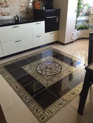 Photo of kitchen and hallway tiles