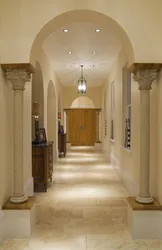 Hallway with column photo