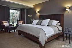 Cocoa-colored bedroom photo