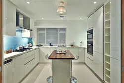 C-shaped kitchen layout photo
