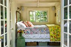 Bedroom interior on the terrace