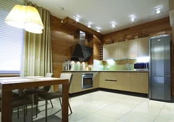 Дизайн освещения кухни в доме