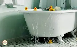 Фото затопленной ванны