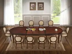 Большой обеденный стол в гостиную фото