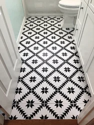 How to paint a bathroom floor photo