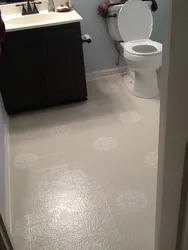 How to paint a bathroom floor photo