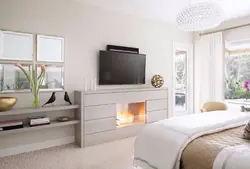 Electric Fireplace In The Bedroom Interior