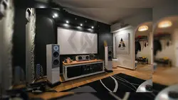 Living room design with speakers