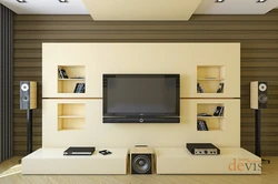 Living room design with speakers