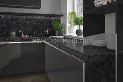 Castillo countertop dark kitchen photo