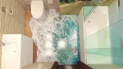 Liquid Wallpaper In The Bathroom Photo