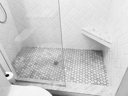 Bathroom with drain design