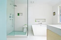 Bathroom with drain design