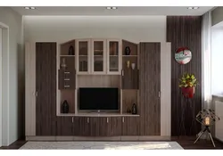 Living room made of chipboard photo